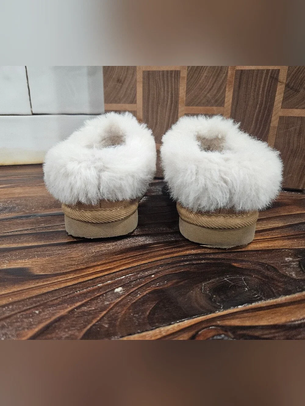 Toddler Faux Fur Slipper Winter Shoes Size 7